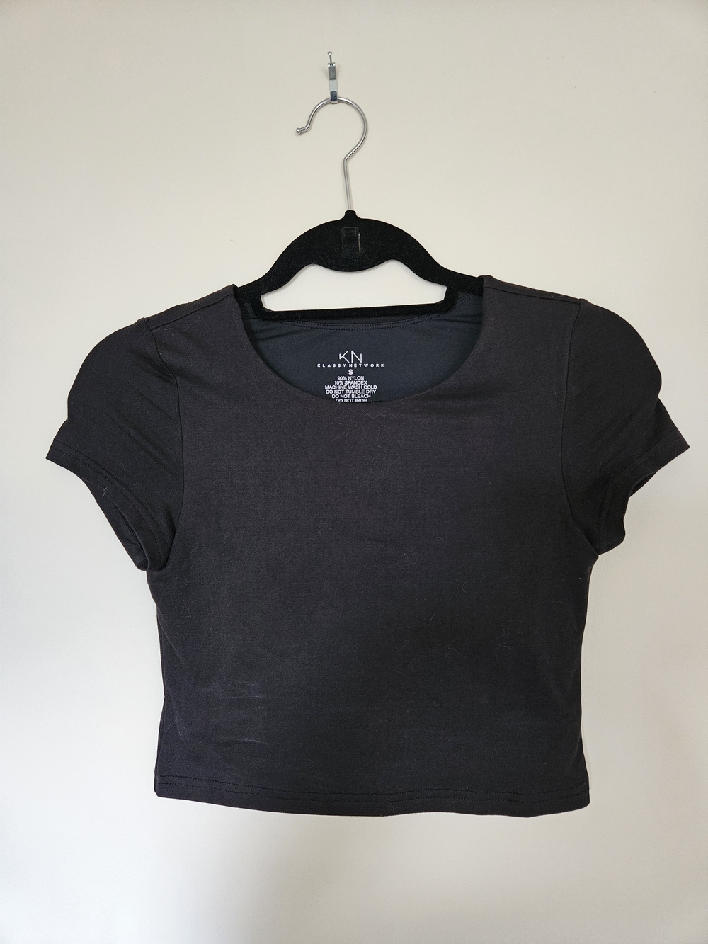 Klassy Network Black Crop Tee